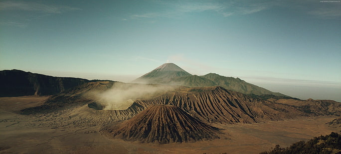 4k, volcano, 5k, Indonesia, sand, Bromo, HD wallpaper HD wallpaper
