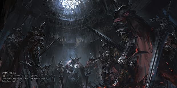 fantasy art, artwork, videogiochi, Dark Souls, Dark Souls III, Abyss Watchers, Sfondo HD HD wallpaper