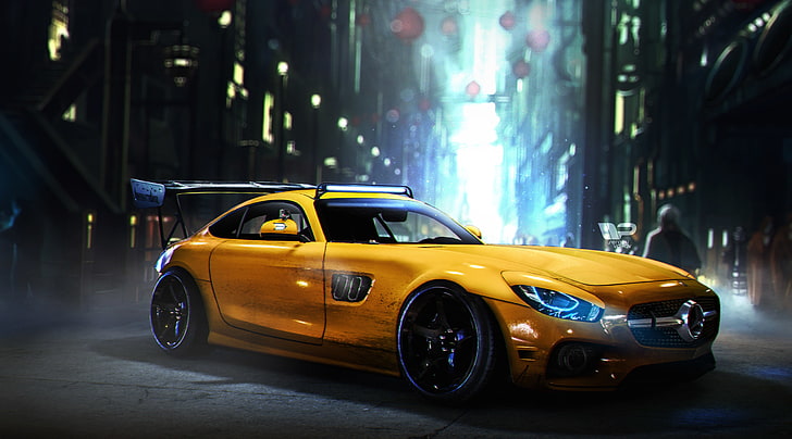 Obras de arte, Mercedes-AMG GT S, HD papel de parede