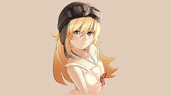 blonde Mädchen Anime Charakter, Monogatari-Serie, Oshino Shinobu, HD-Hintergrundbild HD wallpaper