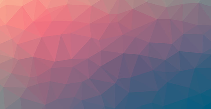 triangel, abstrakt, lutning, mjuk lutning, Linux, blå, violett, röd, orange, HD tapet