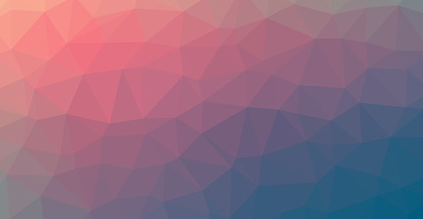 trójkąt, abstrakcyjny, gradient, miękki gradient, Linux, niebieski, fioletowy, czerwony, pomarańczowy, Tapety HD HD wallpaper