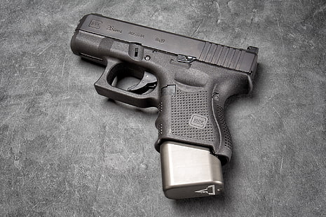 pistolet, broń, tło, Glock 26, Tapety HD HD wallpaper