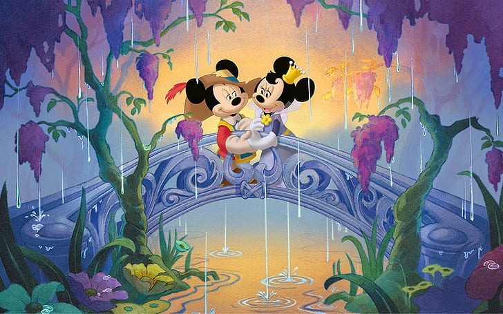 Mikey And Minnie Mouse In Cartoon The Three Musketeers Love Wallpaper Hd 1920×1200, HD wallpaper