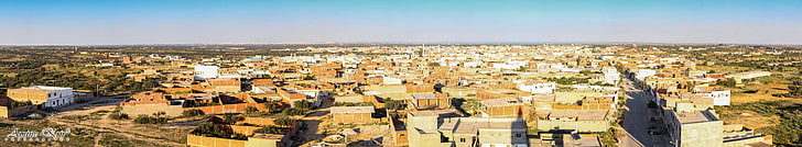 beni, hassen, cidade, monastir, vista panorâmica, sol, tunísia, HD papel de parede