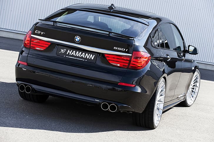 BMW, Hamann, 2010, visão traseira, Gran Turismo, 550i, 5, F07, série 5, GT, HD papel de parede