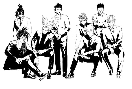 Anime, One-Punch Man, Garou (One-Punch Man), Genos (One-Punch Man), Saitama (One-Punch Man), Sonic (One-Punch Man), Suiryu (OnePunch-Man), Topeng Manis (Satu-Punch Man), Zombieman (One-Punch Man), Wallpaper HD HD wallpaper