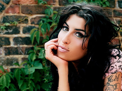 cheveux noirs, Amy Winehouse, chanteuse, femmes, Fond d'écran HD HD wallpaper