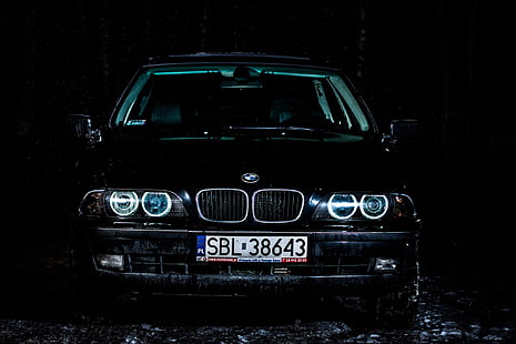 черный Mercedes-Benz, масштабная модель автомобиля, BMW, E 39, 530d, BMW M5 E39, HD обои HD wallpaper