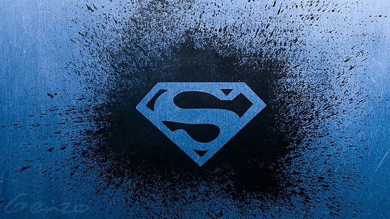 スーパーマンのロゴの図、スーパーマン、スーパーマンのロゴ、 HDデスクトップの壁紙 HD wallpaper