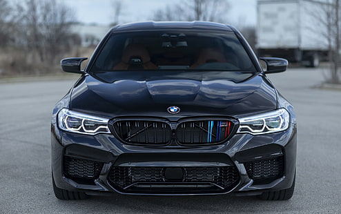 BMW, przód, czarny, celownik, F90, Tapety HD HD wallpaper