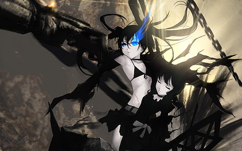 Atirador de Black Rock, Dead Master, garotas de anime, Força (Black Rock Shooter), HD papel de parede HD wallpaper