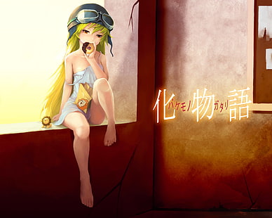 Monogatari Series, Oshino Shinobu, аниме момичета, HD тапет HD wallpaper