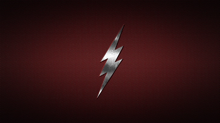 Le logo Flash, Le Flash, Flash, logo, minimalisme, Blitz, Fond d'écran HD