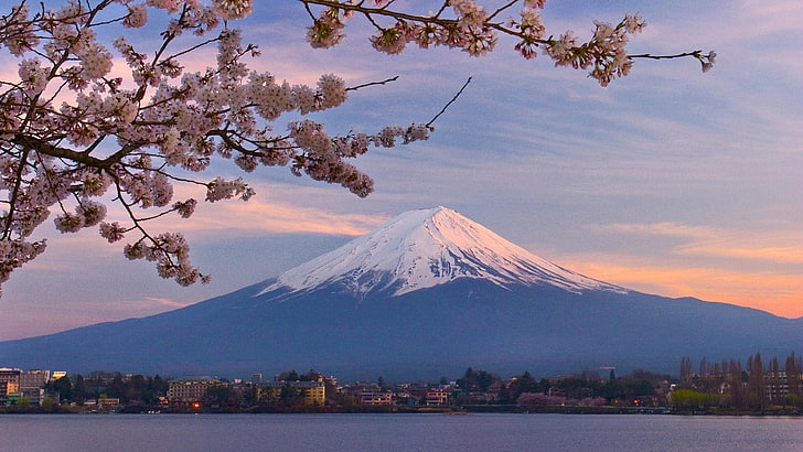 Гора Фудзи, Япония, горы, гора Фудзи, HD обои