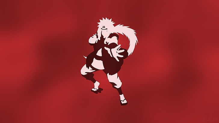 Anime, Naruto, Jiraiya (Naruto), Red, Wallpaper HD