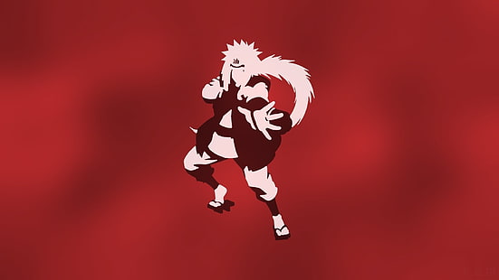 Anime, Naruto, Jiraiya (Naruto), Rojo, Fondo de pantalla HD HD wallpaper