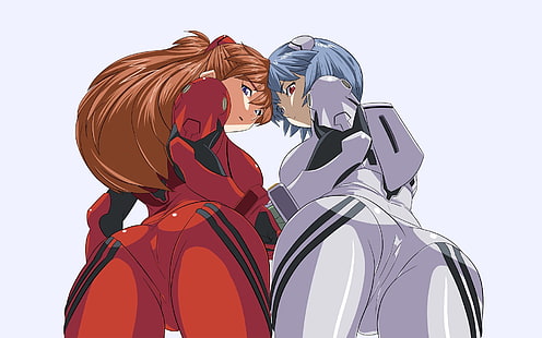 Asuka Langley Soryu, Ayanami Rei, Neon Genesis Evangelion, HD-Hintergrundbild HD wallpaper