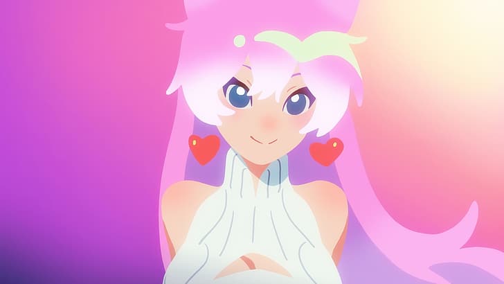 anime girls, anima, pink, HD wallpaper