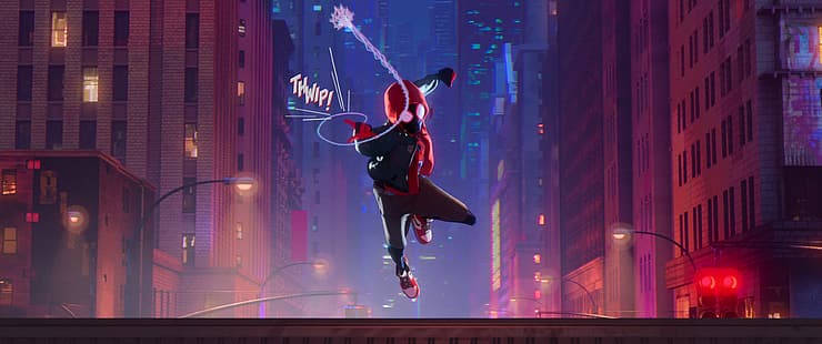 الرجل العنكبوت: Into the Spider-Verse ، Miles Morales ، أفلام الرسوم المتحركة، خلفية HD HD wallpaper