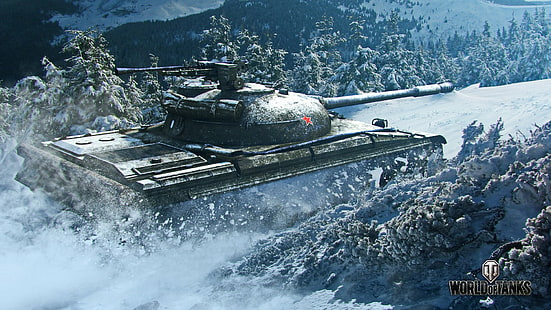 عالم الدبابات wargaming طبيعة غابات الشتاء ر 62a، خلفية HD HD wallpaper