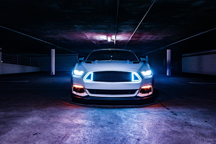 Ford Mustang Sports Car Neon Lights Hd 5k Hd Wallpaper Wallpaperbetter