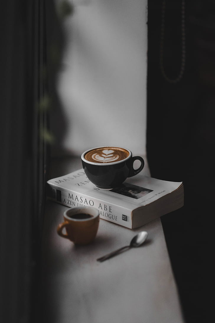 Kaffee, Buch, Fensterbank, Komfort, Lesen, HD-Hintergrundbild, Handy-Hintergrundbild