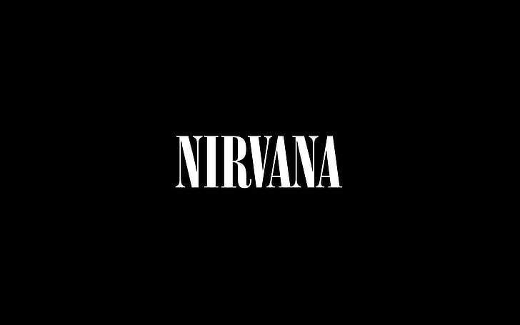 Nirvana BW Black HD, black, music, bw, nirvana, HD wallpaper