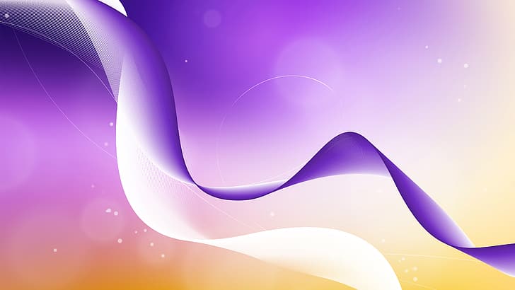 3D Abstract, abstract, wavy lines, purple, HD wallpaper