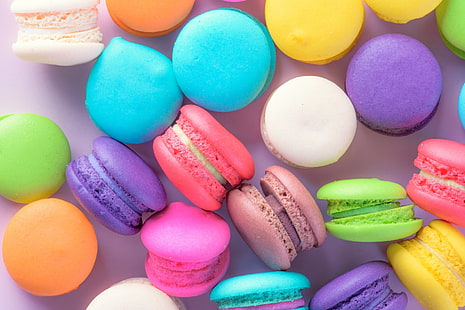 Lebensmittel, Macaron, Farben, Süßigkeiten, HD-Hintergrundbild HD wallpaper