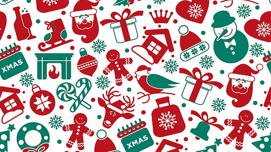 muster, weihnachten, rote, gefüge, HD-Hintergrundbild HD wallpaper
