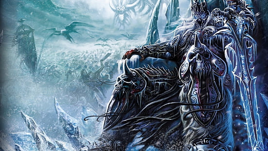 Lich King, World of Warcraft, World of Warcraft: Wrath of the Lich King, วิดีโอเกม, วอลล์เปเปอร์ HD HD wallpaper