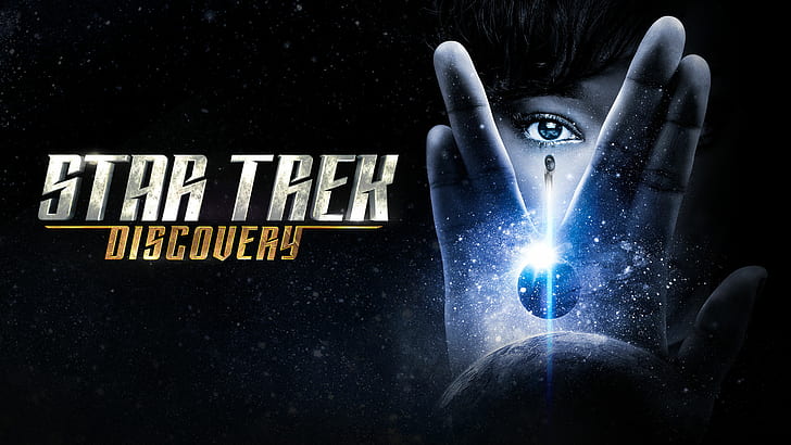 Star Trek, penemuan star trek, fiksi ilmiah, biru, TV, Wallpaper HD