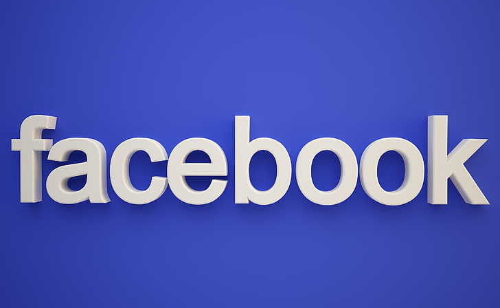 Facebook, facebook logo, Artistic, 3D, HD wallpaper