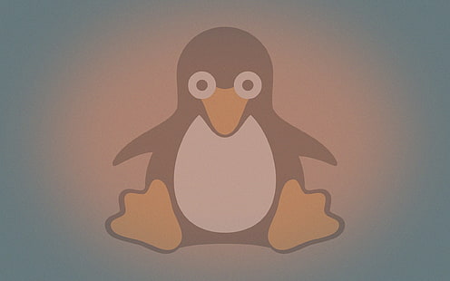 Linux, Tux, sumber terbuka, penguin, logo, Wallpaper HD HD wallpaper