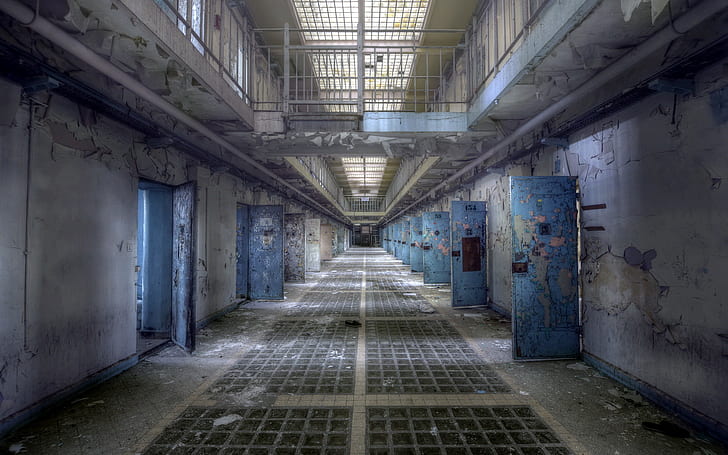 Hecho por el hombre, prisión, abandonado, espeluznante, cárcel, ruina, Fondo de pantalla HD
