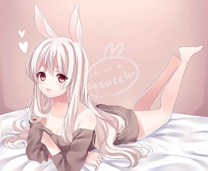 Recortadas, orejas de conejo, chicas anime, Fondo de pantalla HD |  Wallpaperbetter