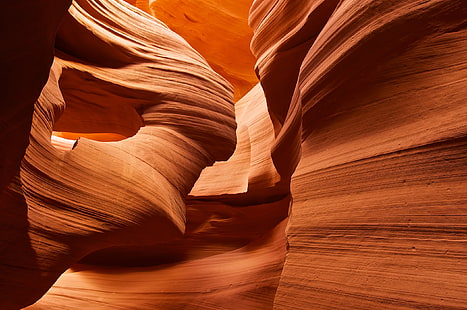 Antelope Canyon, nature, rocks, texture, canyon, cave, antelope canyon, HD wallpaper HD wallpaper