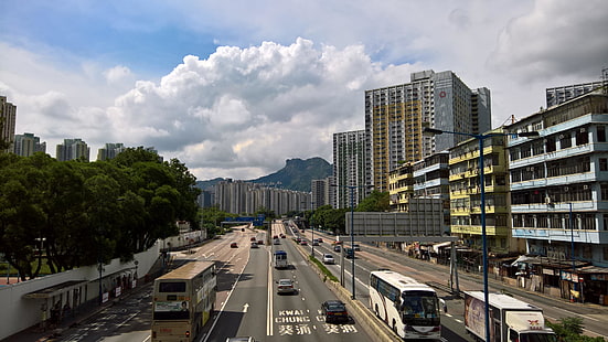 hongkong, perkotaan, lionrock, kota, Wallpaper HD HD wallpaper