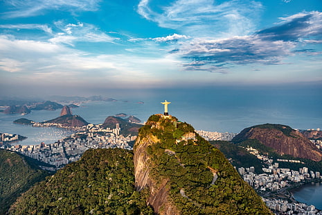 Kota-kota, Rio De Janeiro, Christ the Redeemer, Wallpaper HD HD wallpaper