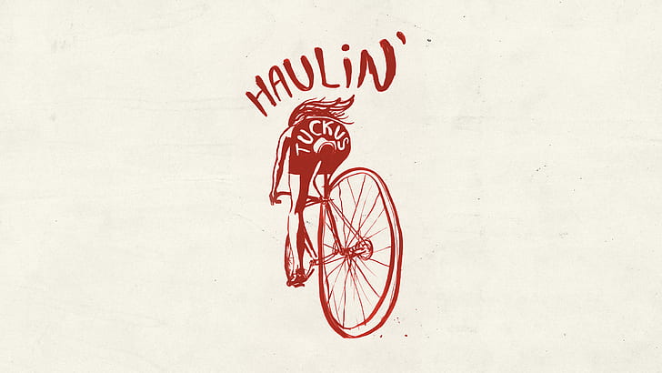 Bicycle Haulin Drawing HD, digital/artwork, drawing, bicycle, haulin, HD wallpaper