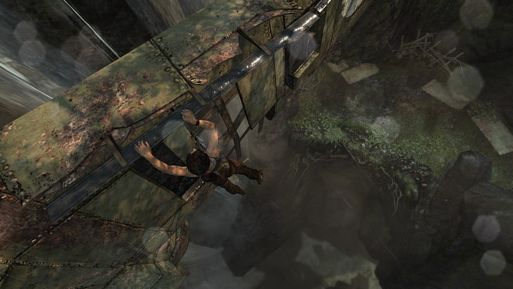 мужская серая и розовая рубашка, Lara Croft, Tomb Raider, видеоигры, HD обои
