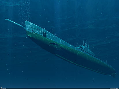 kapal selam abu-abu, kapal selam, torpedo, Wallpaper HD HD wallpaper