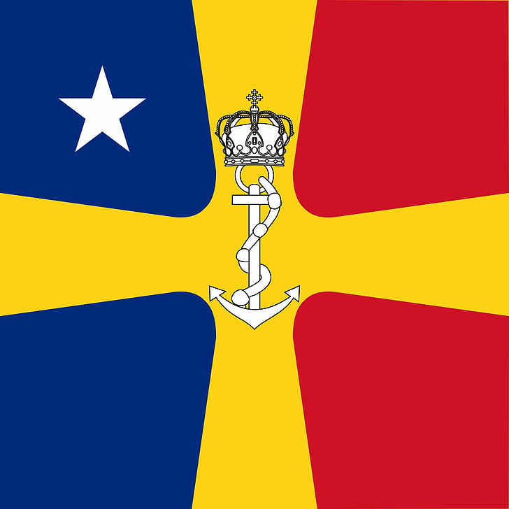 2000px Flagge, Admiral, Kommandant, Marine, hinten, rumänisch, wwii svg, HD-Hintergrundbild