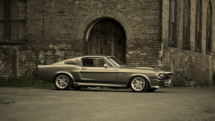 Ford Mustang Shelby GT500 Eleanor, ford mustang vintage abu-abu, mobil, 1920x1080, ford, ford mustang, shelby, shelby gt500, eleanor, Wallpaper HD