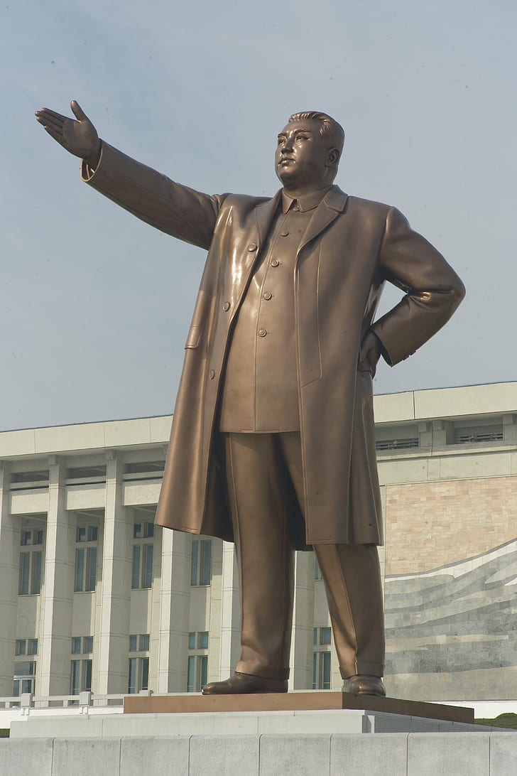 архитектура, КНДР, Ким Ир, Северная Корея, Редкая, Статуя, Сун, HD обои, телефон обои