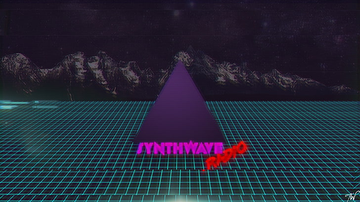 synthwave, New Retro Wave, 1980, Estilo retrô, HD papel de parede