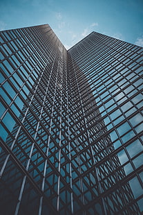skyscraper, architecture, bottom view, building, toronto, HD wallpaper HD wallpaper
