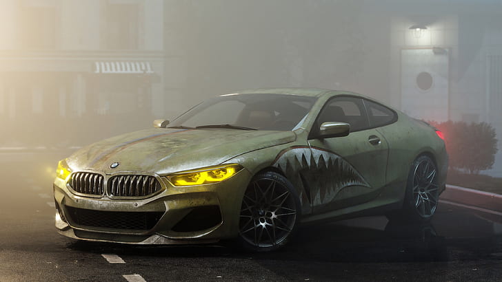 rendering, BMW, 8-Series, BMW M8, M850i, by Alexander Lukyanenko, HD wallpaper
