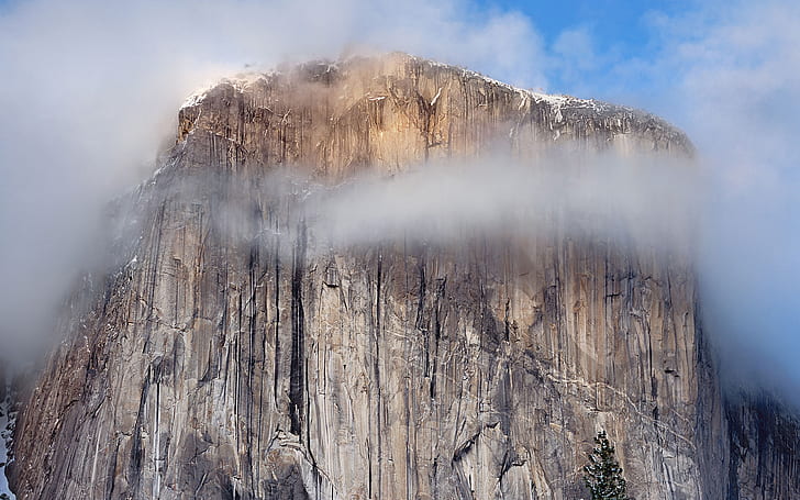 Yosemite Cliff HD, world, travel, travel and world, cliff, yosemite, HD wallpaper